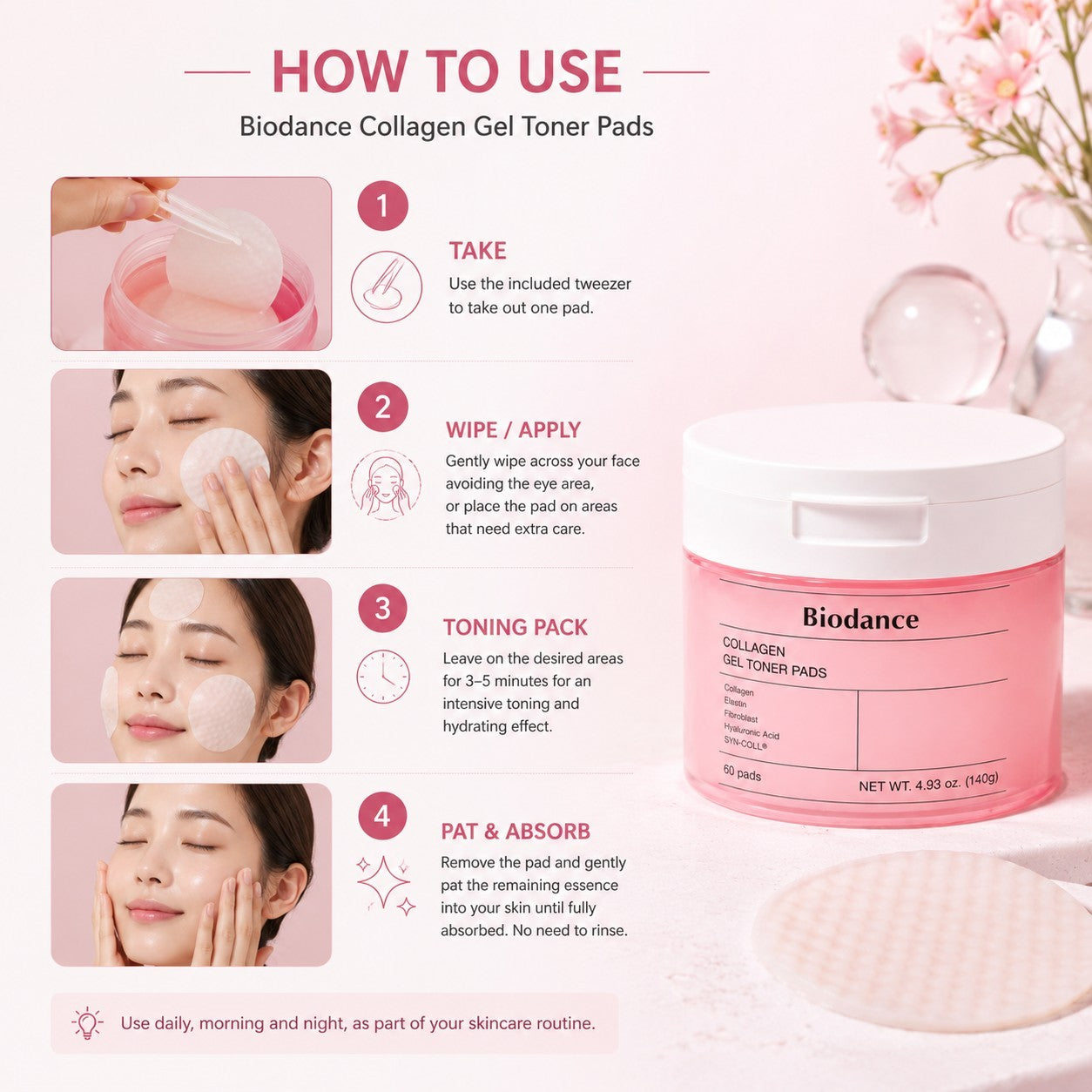 Collagen Gel Toner Pads [60pads]