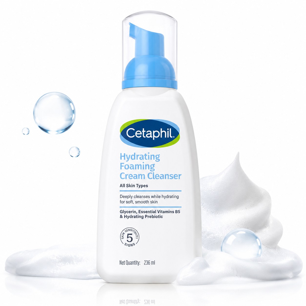 Cetaphil Hydrating Foaming Cream Cleanser