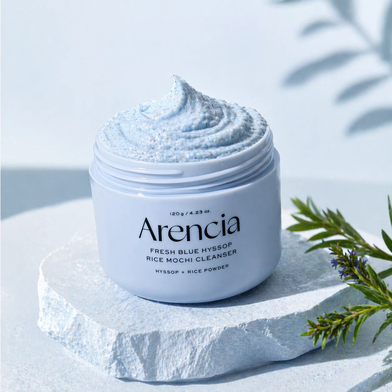 Arencia Fresh Blue Hyssop Rice Mochi Cleanser (120g)