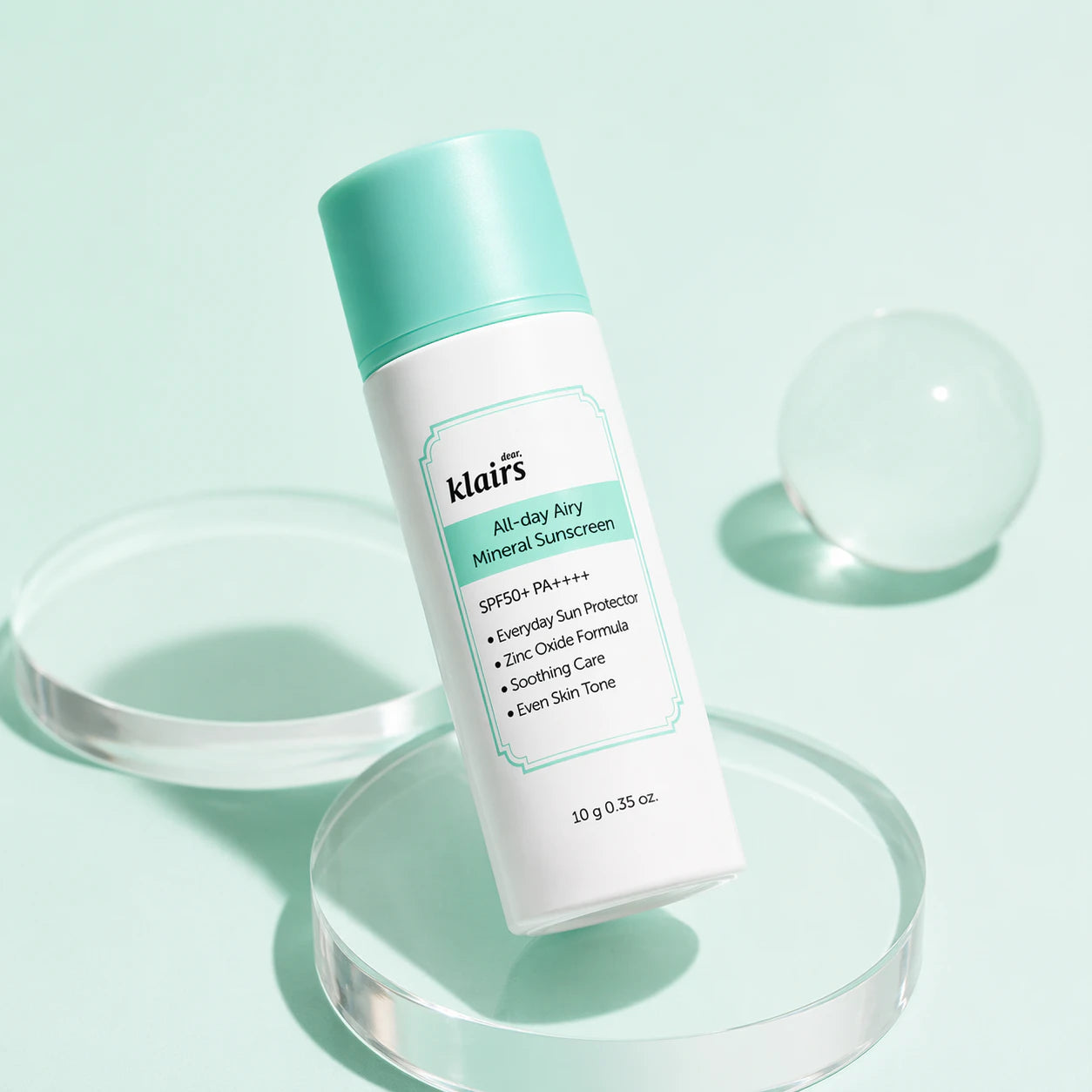 Dear, Klairs All-day Airy Mineral Sunscreen SPF50+ PA++++