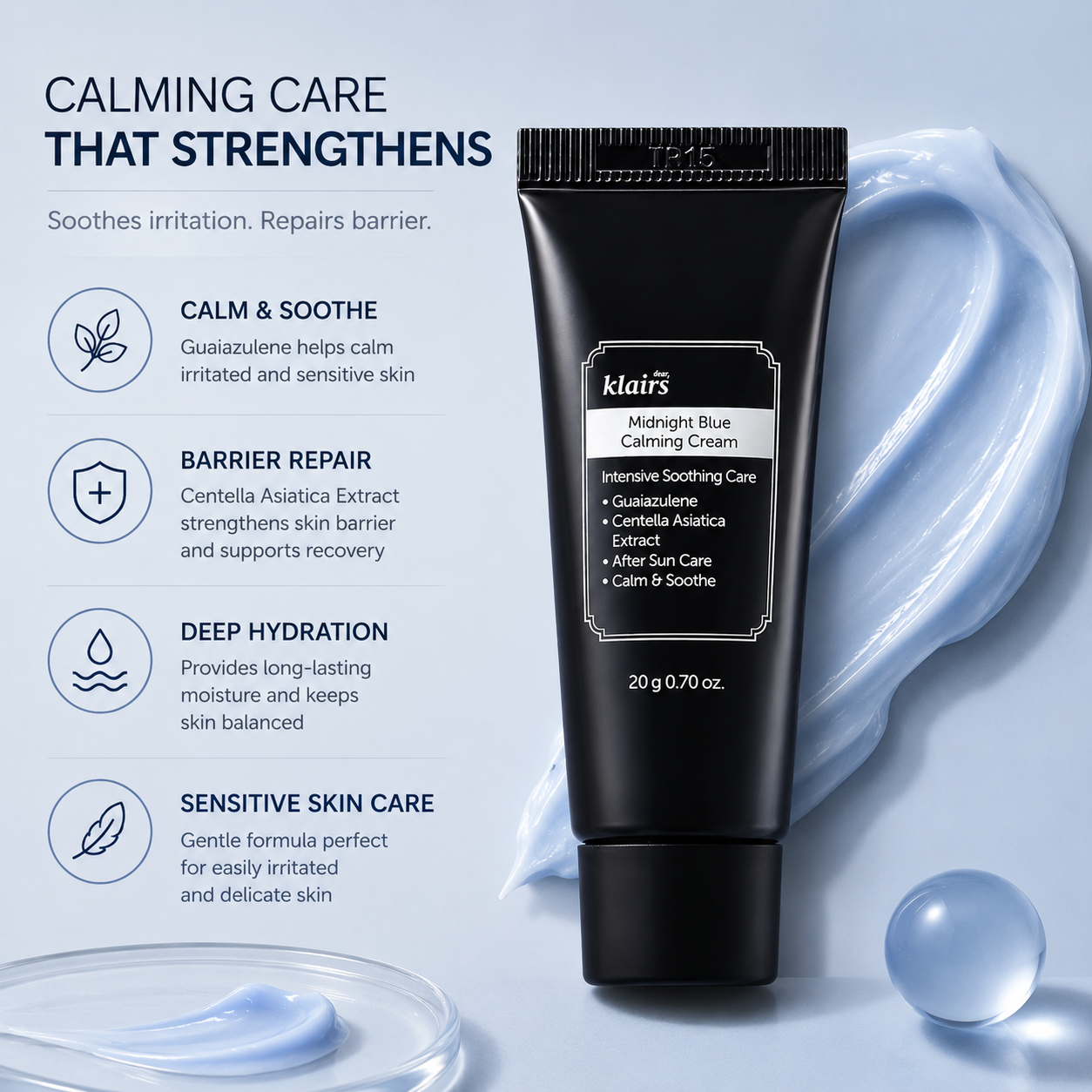 Dear, Klairs Midnight Blue Calming Cream