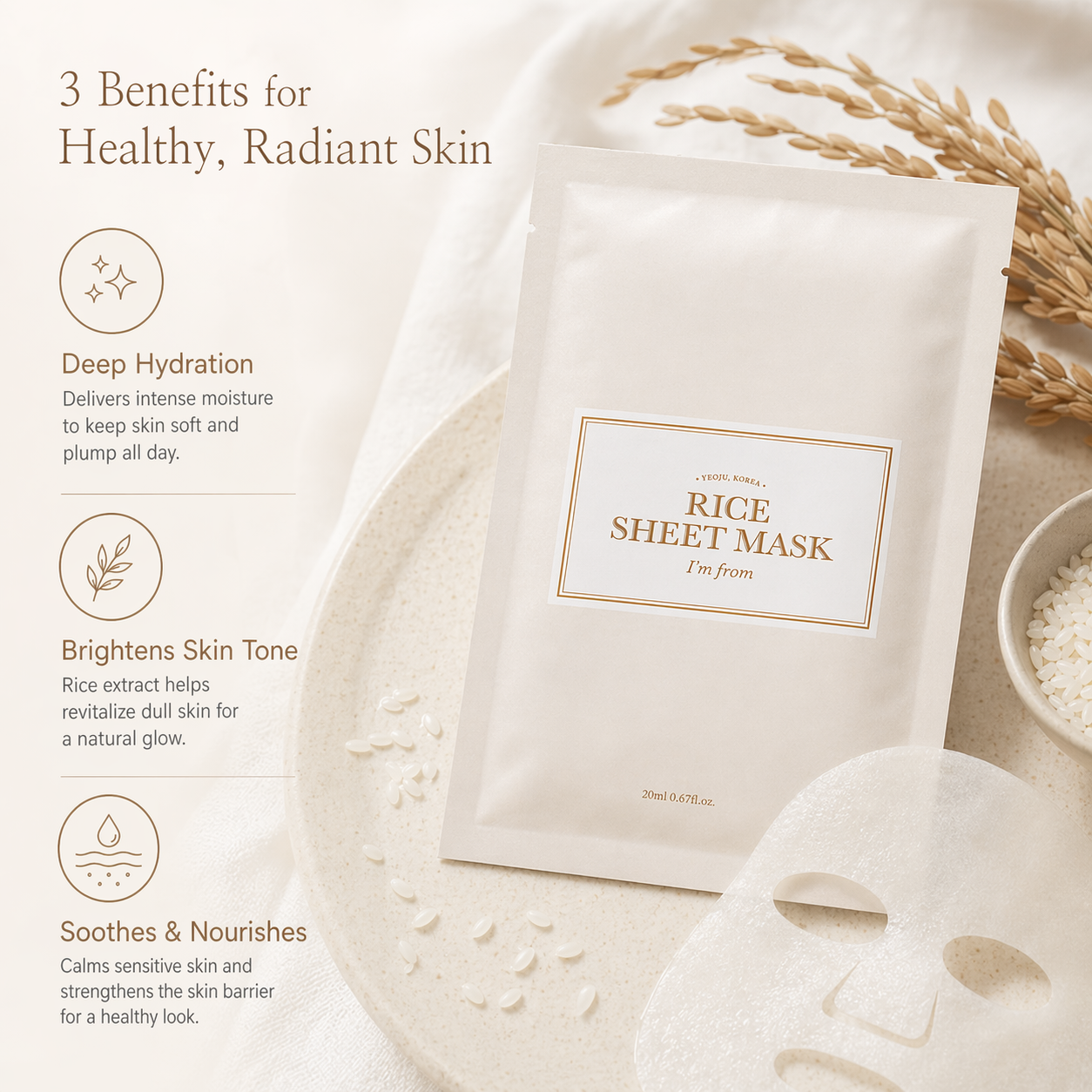 I'm From Rice Sheet Mask [20ml]