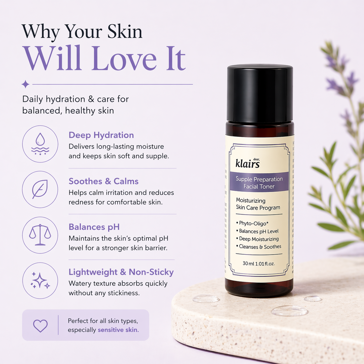 Dear, Klairs Supple Preparation Facial Toner