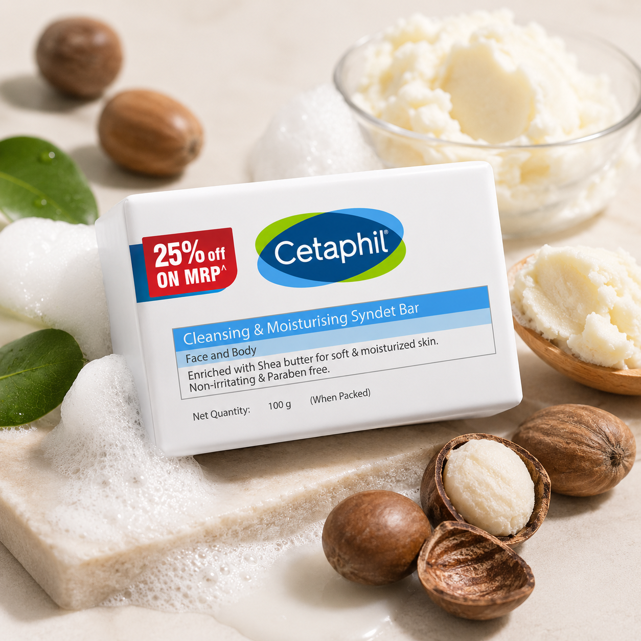Cetaphil Cleansing & Moisturising Syndet Bar