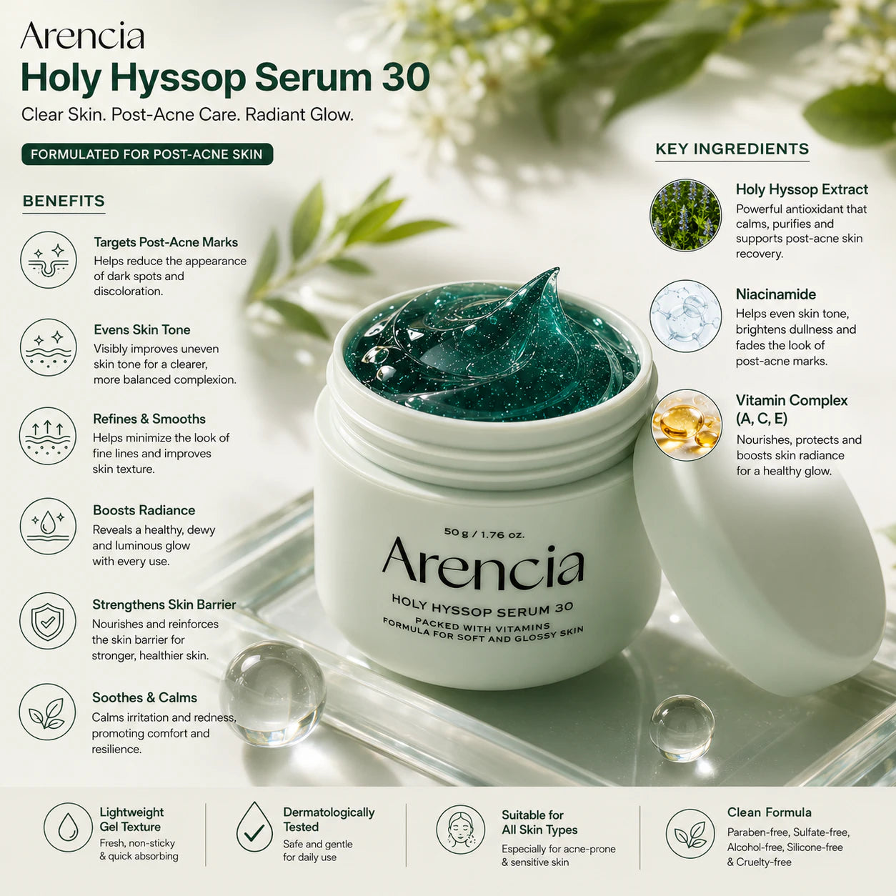 Arencia Holy Hyssop Serum 30 [50g]
