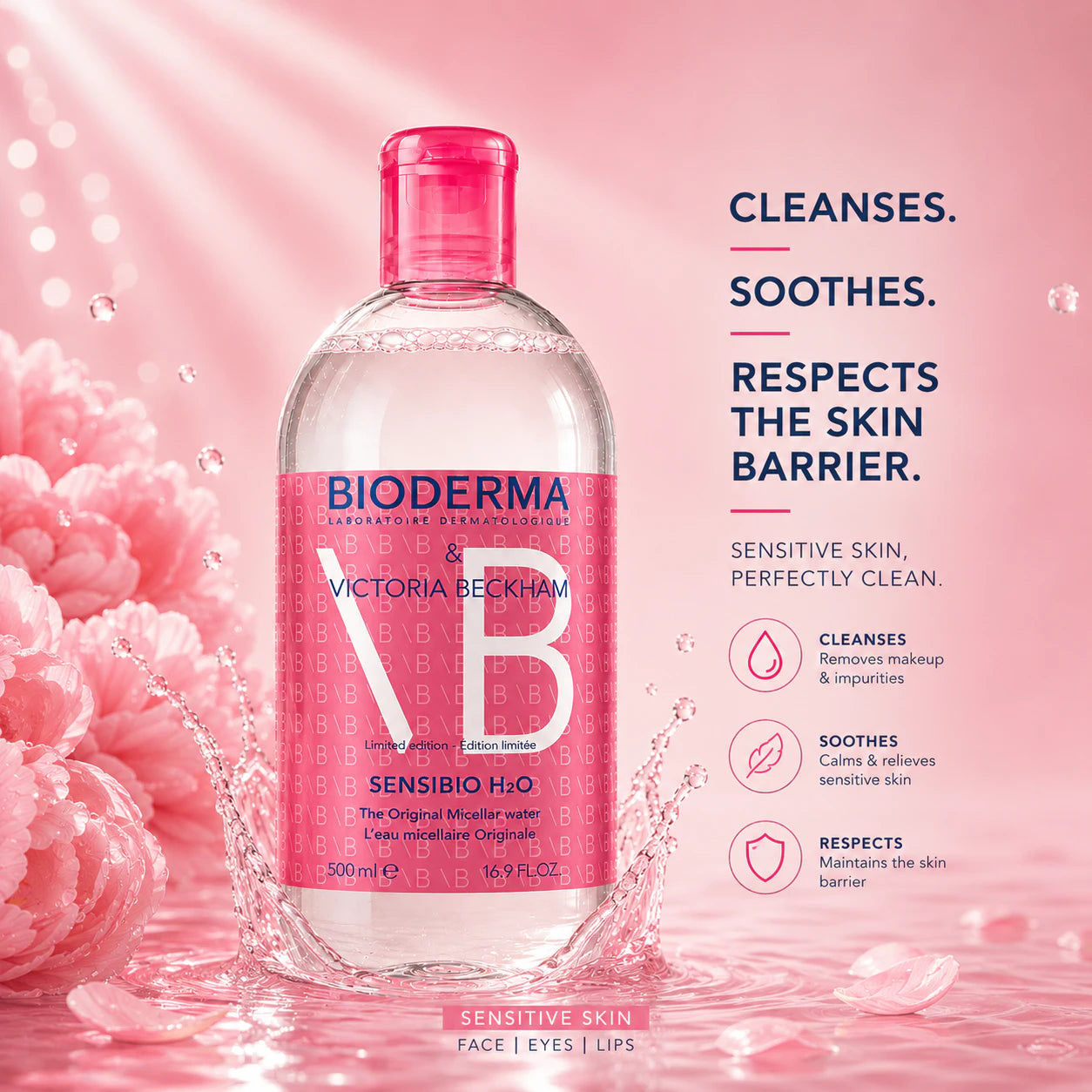 Bioderma Sensibio H2O — Gentle Micellar Cleansing Water