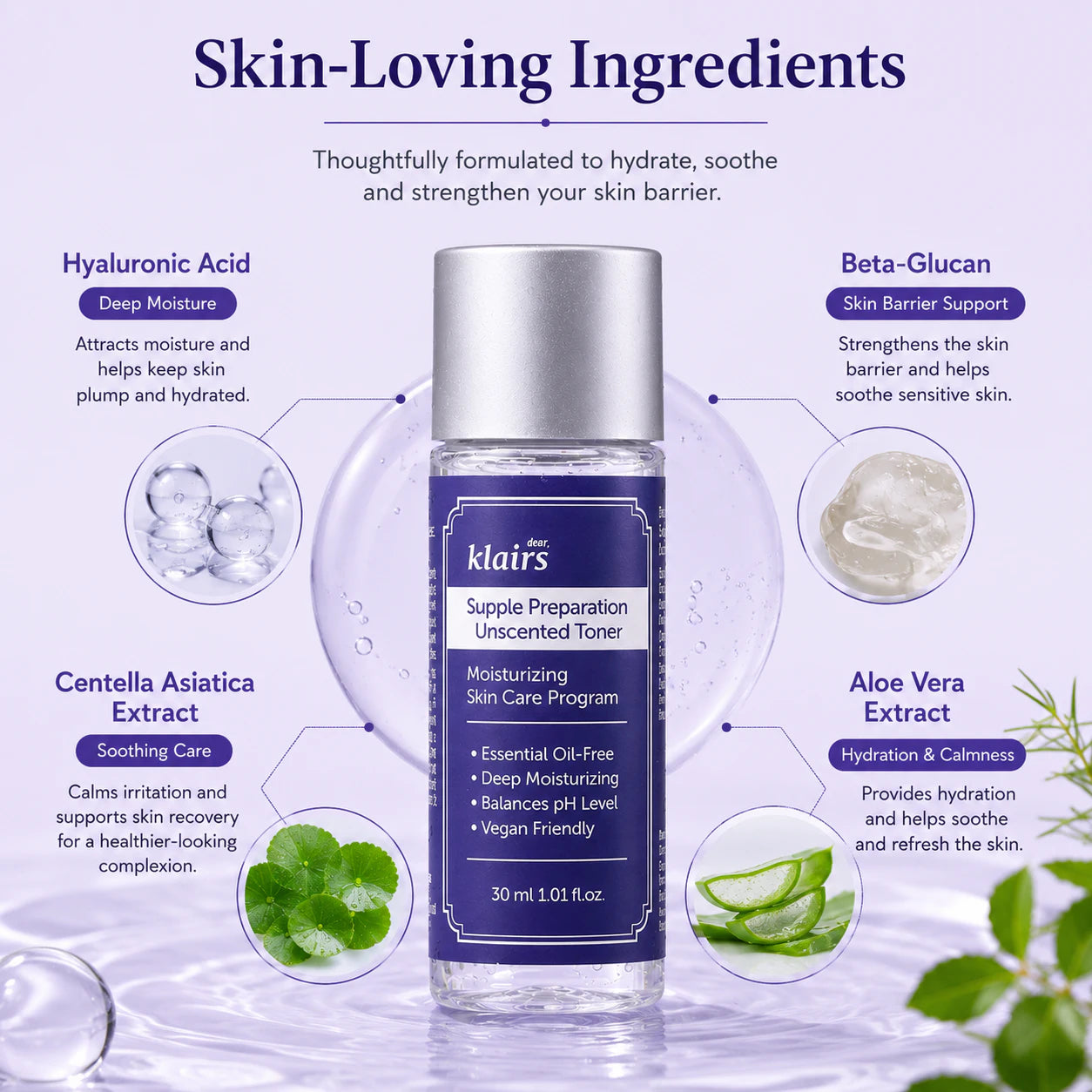 Dear, Klairs Supple Preparation Unscented Toner