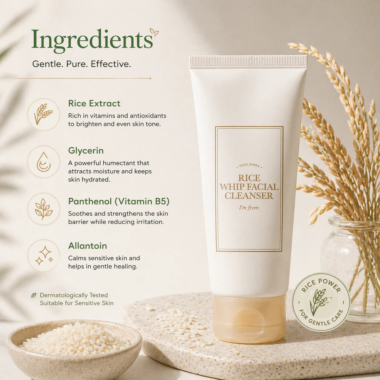 I'm From Rice Whip Facial Cleanser [30ml]