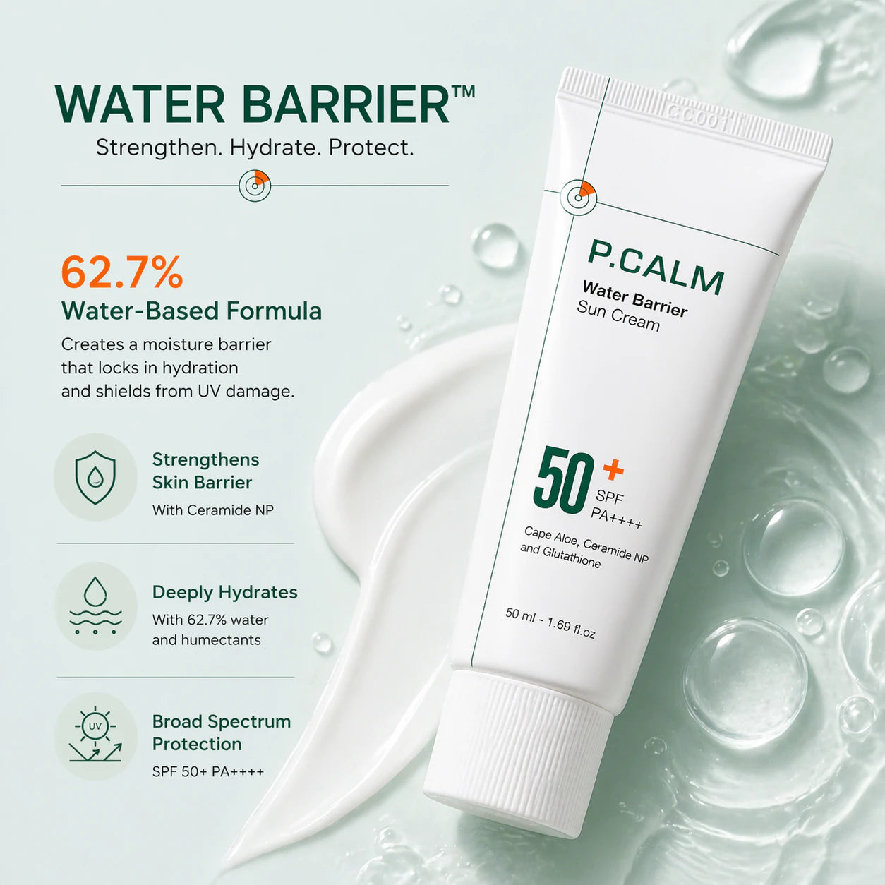 P.Calm Water Barrier Sunscreen [50ml]
