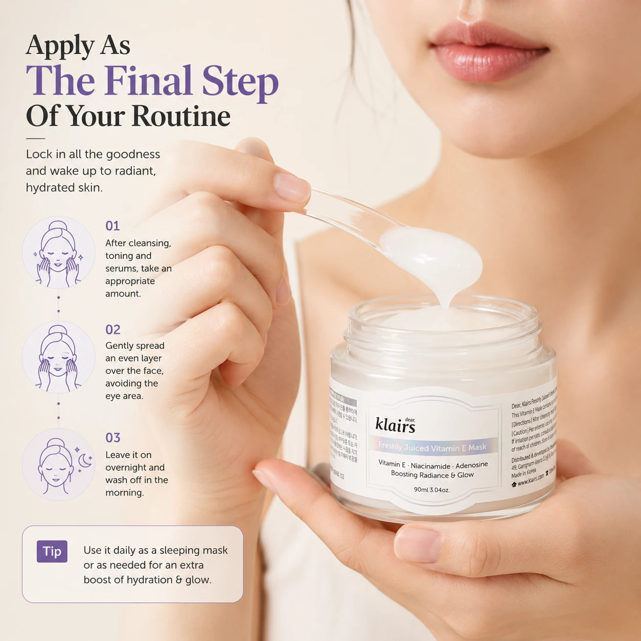 Dear, Klairs Freshly Juiced Vitamin E Mask