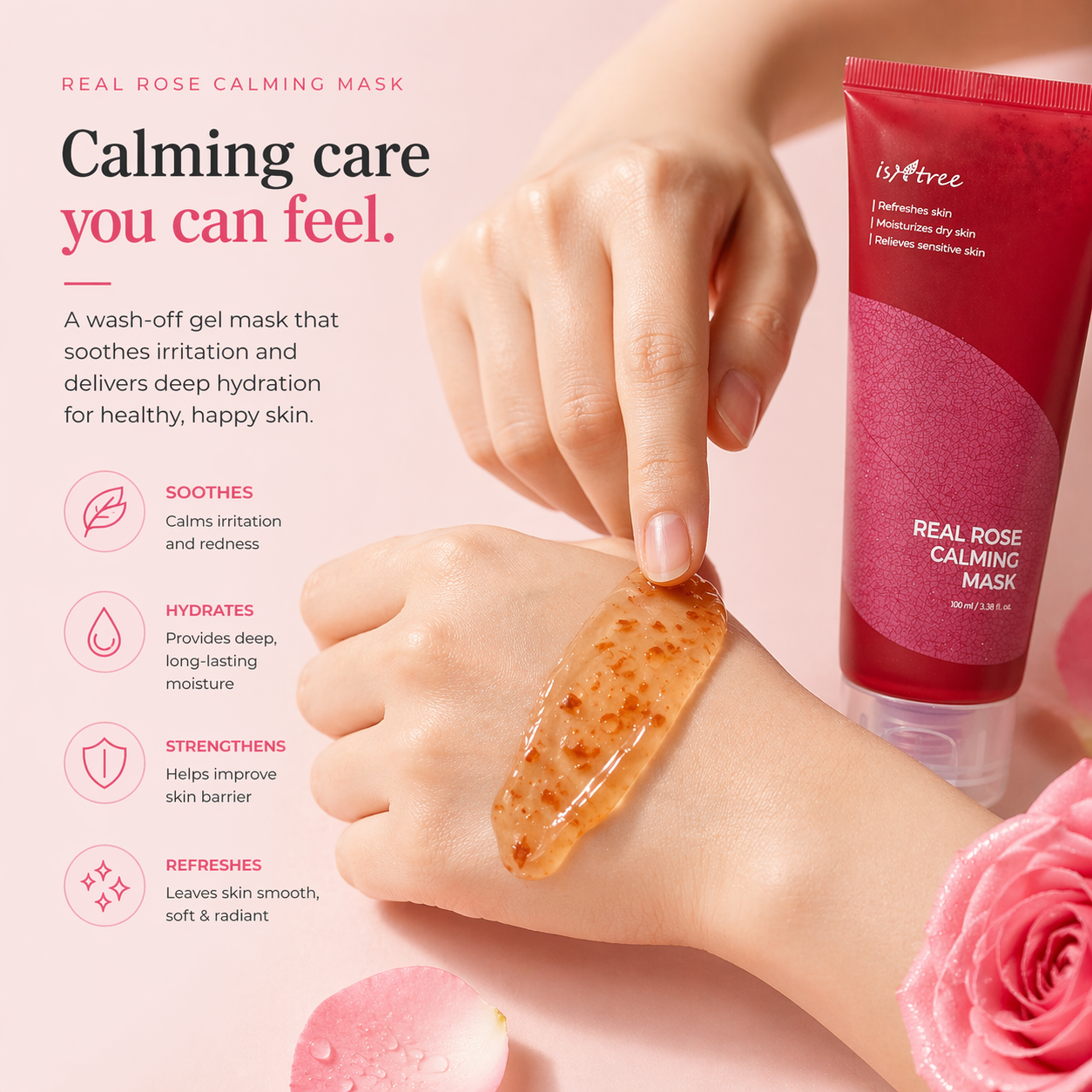 Isntree Real Rose Calming Mask [100ml]