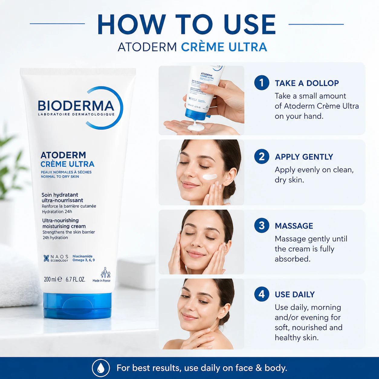 Bioderma Atoderm Creme Ultra - Nourishing Moisturising Cream