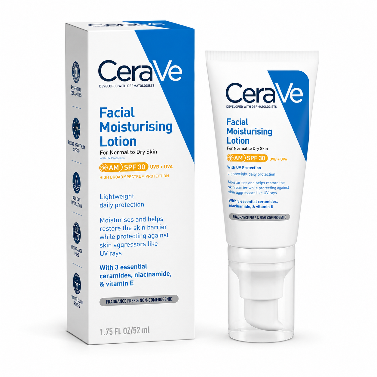 CeraVe AM Facial Moisturizing Lotion with SPF 30