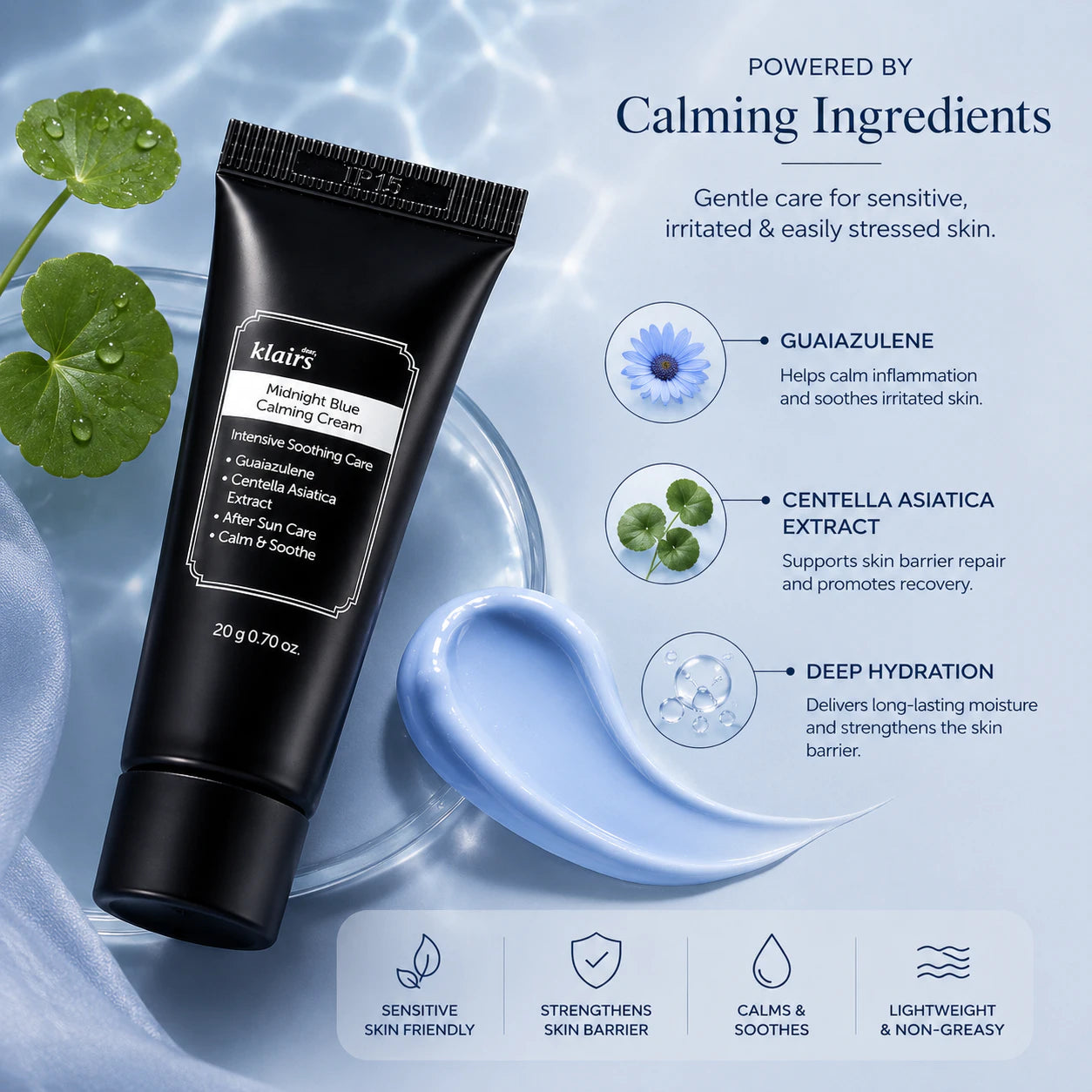 Dear, Klairs Midnight Blue Calming Cream