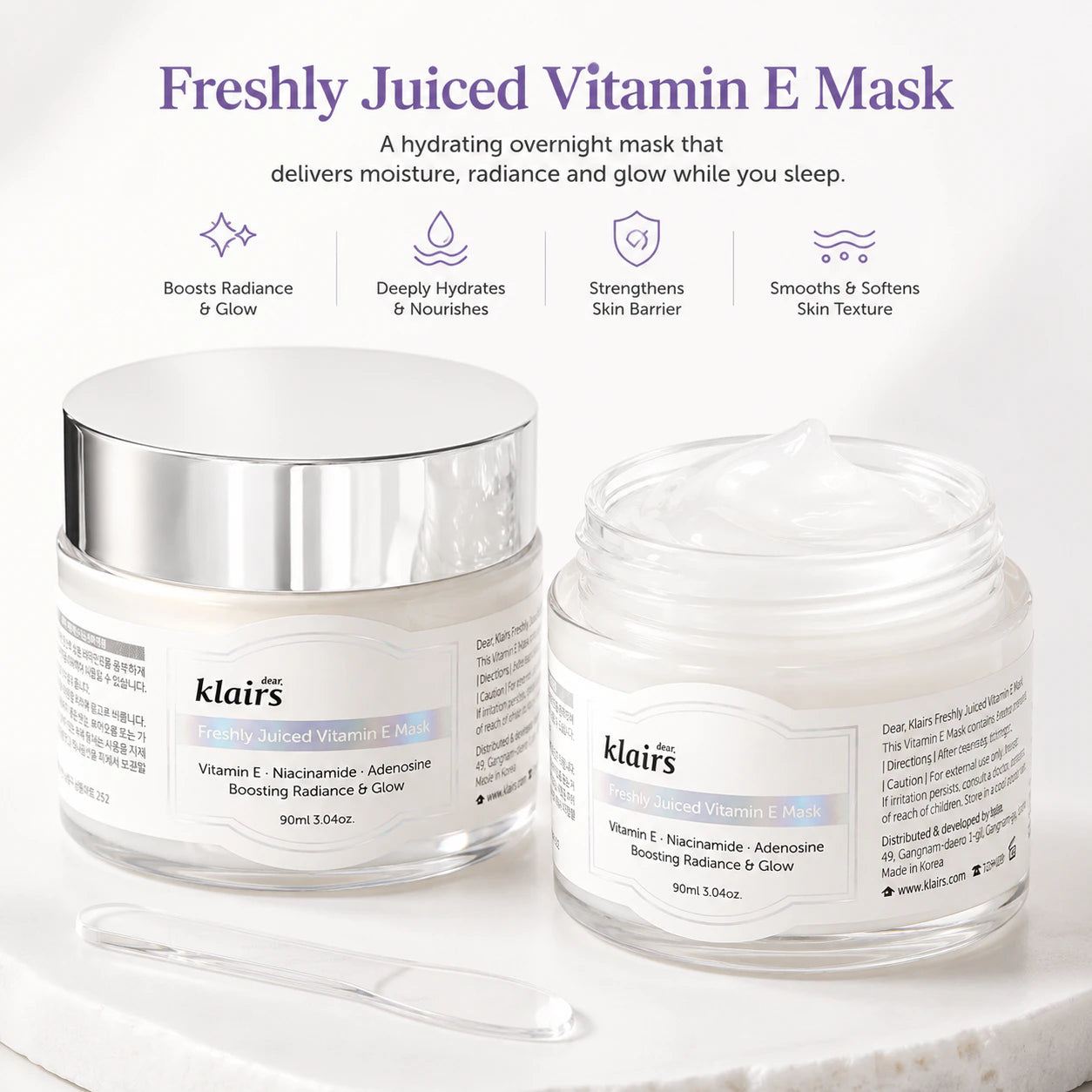 Dear, Klairs Freshly Juiced Vitamin E Mask