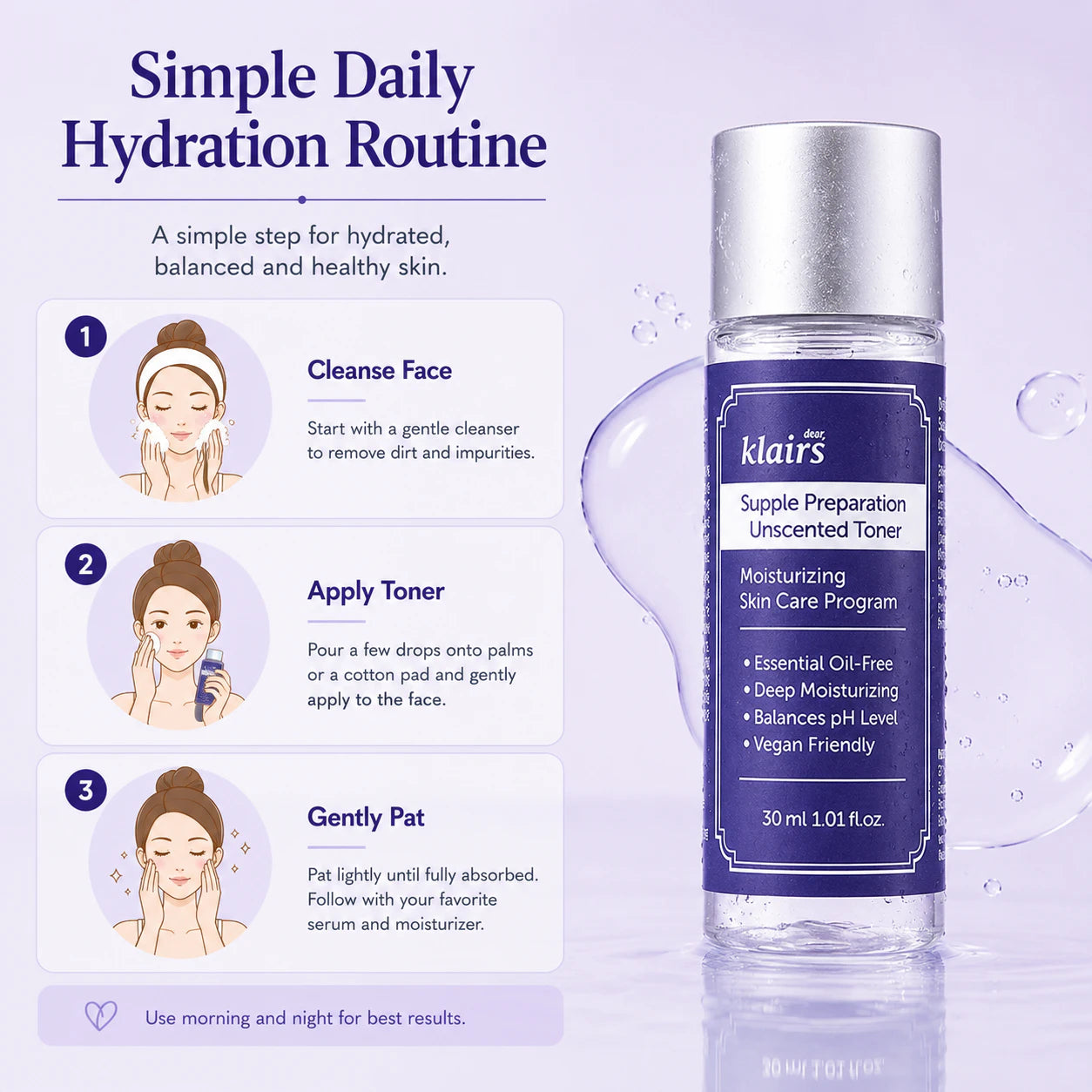 Dear, Klairs Supple Preparation Unscented Toner