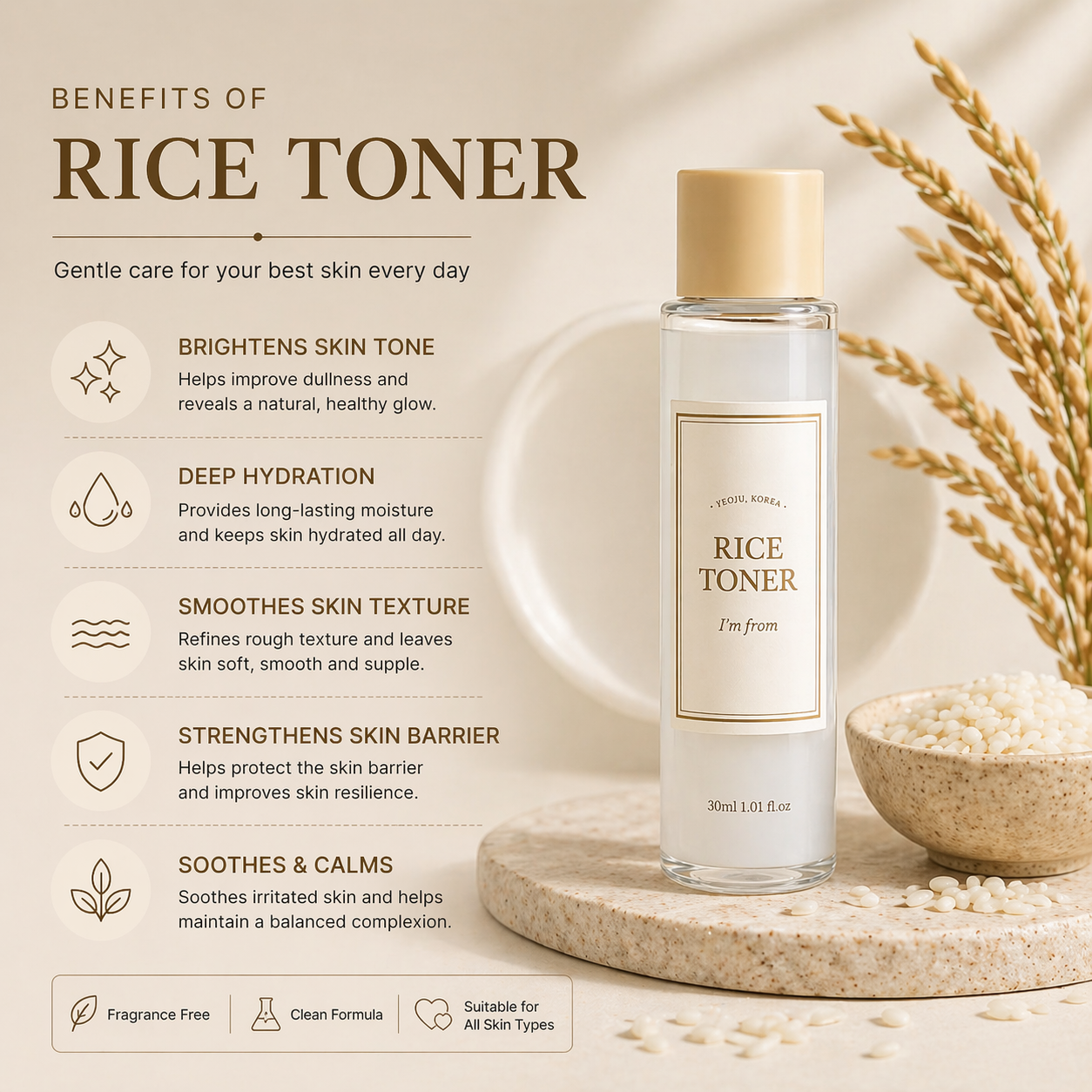 I'm From Rice Toner [30ml]