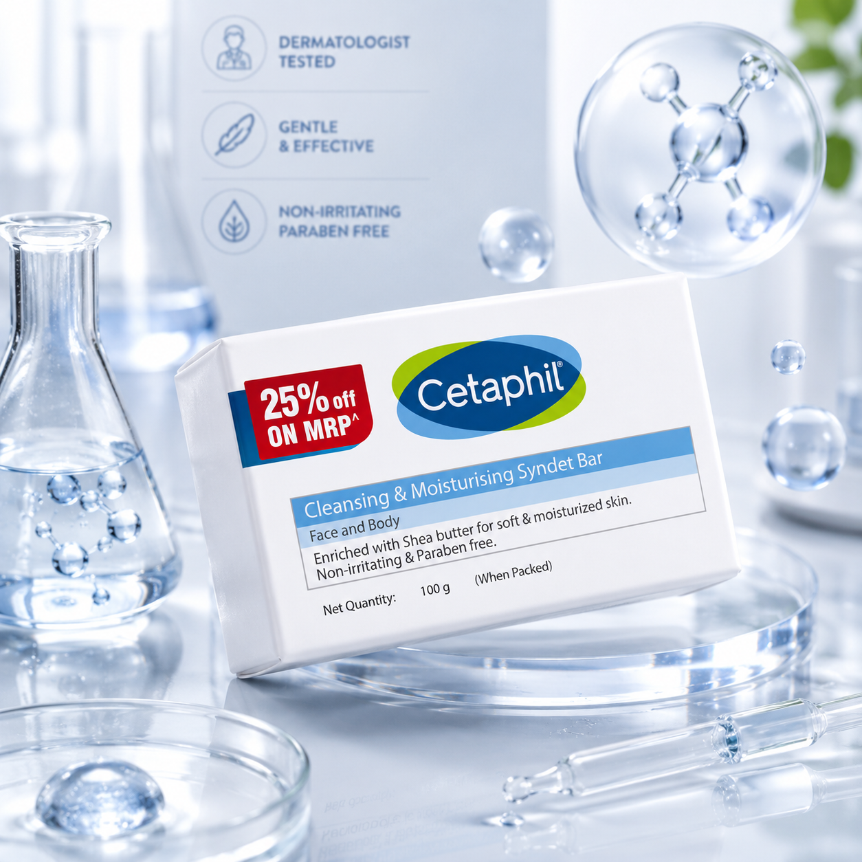Cetaphil Cleansing & Moisturising Syndet Bar