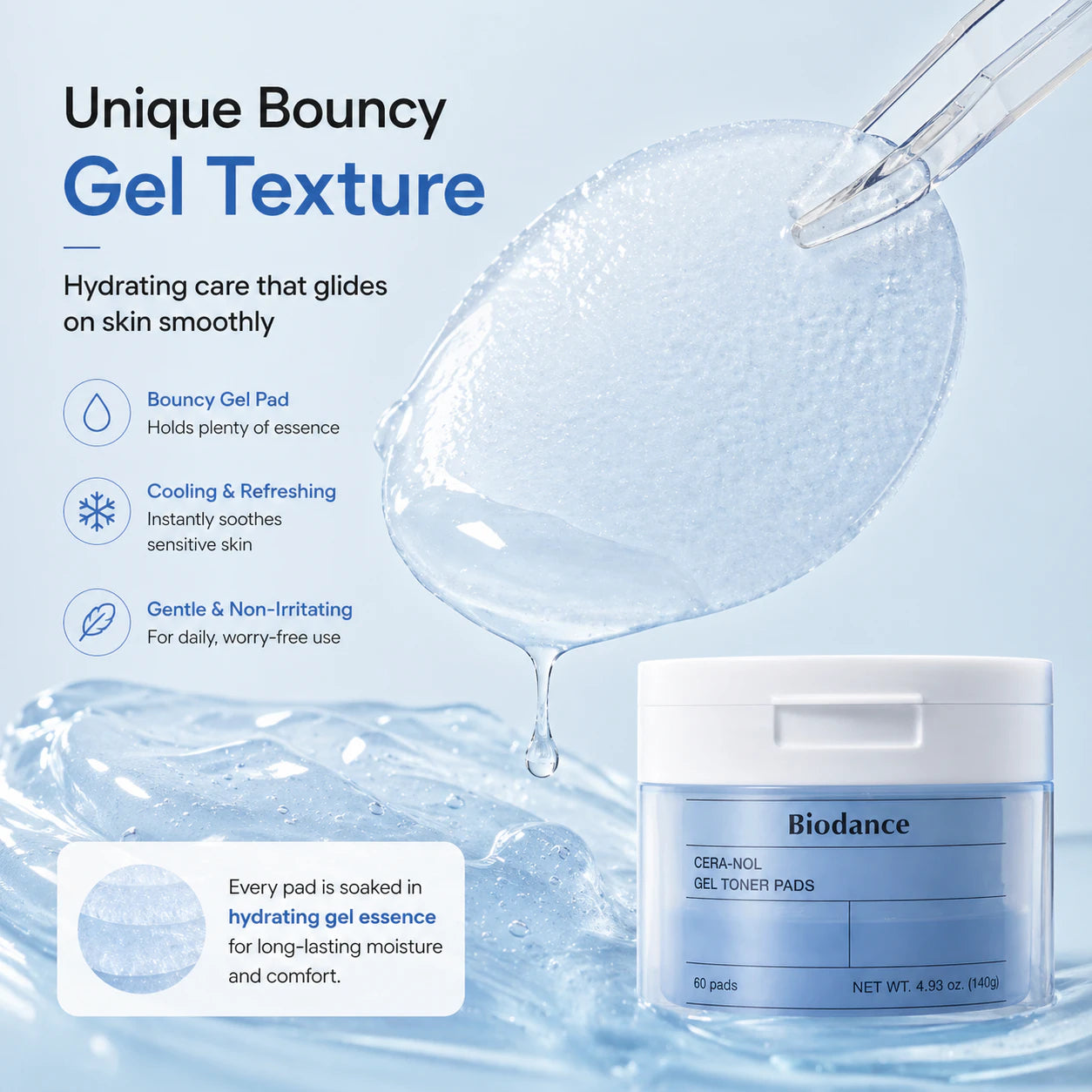 Cera-Nol Gel Toner Pads [60pads]