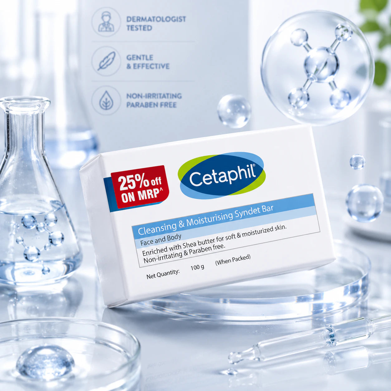 Cetaphil Cleansing & Moisturising Syndet Bar