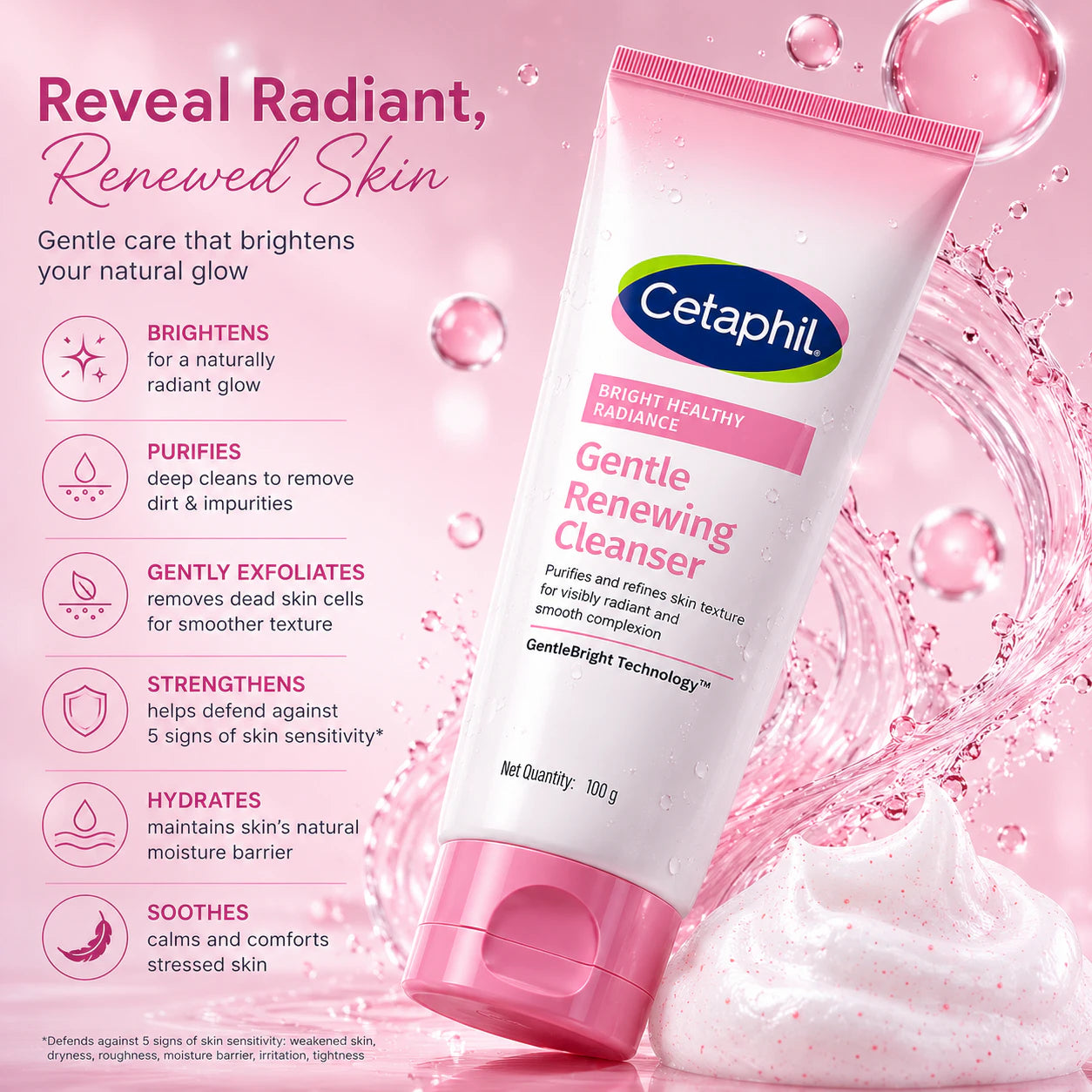Cetaphil Bright Healthy Radiance Gentle Renewing Cleanser Cleanser