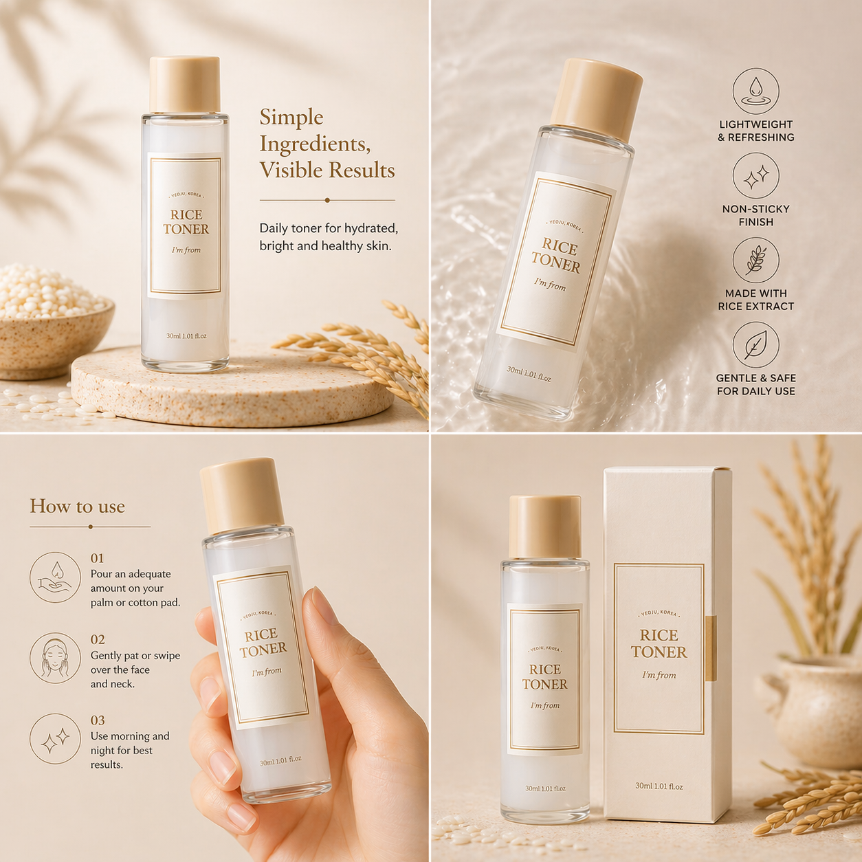 I'm From Rice Toner [30ml]