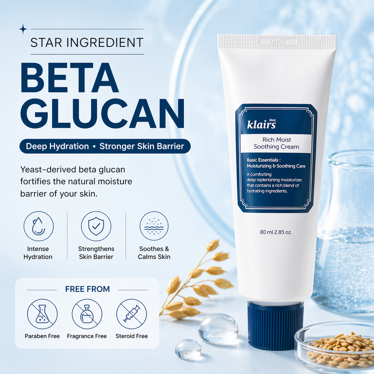Dear, Klairs Rich Moist Soothing Cream