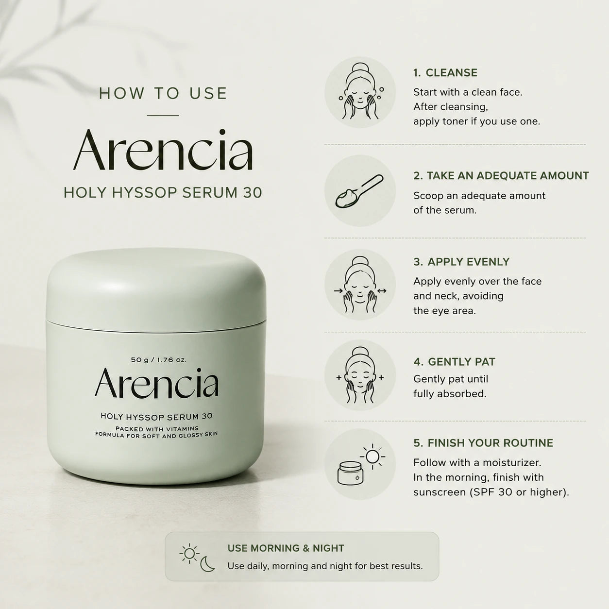Arencia Holy Hyssop Serum 30 [50g]