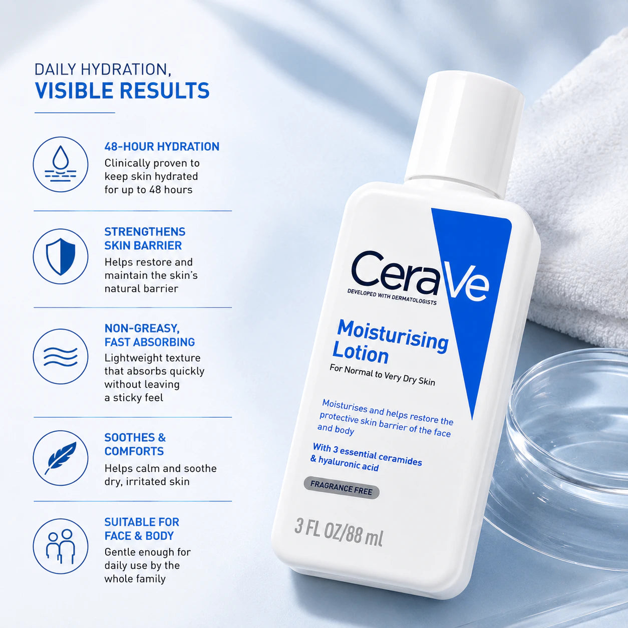 CeraVe Moisturizing Lotion for Dry Skin