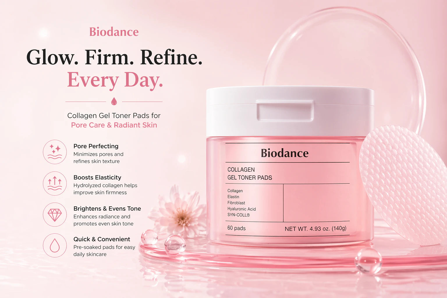 Collagen Gel Toner Pads [60pads]
