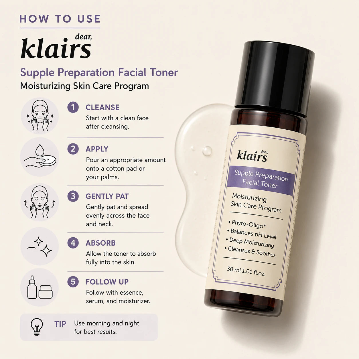 Dear, Klairs Supple Preparation Facial Toner