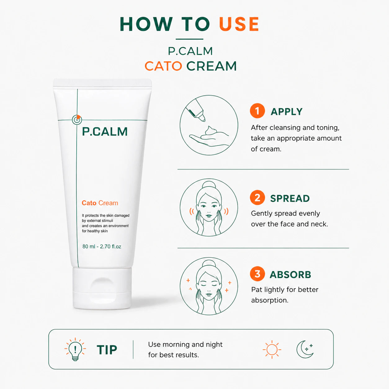 P.Calm Cato Cream [80ml]