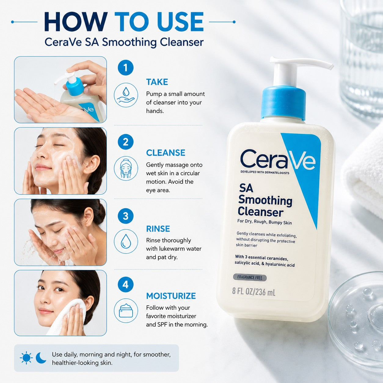 CeraVe SA Smoothing Cleanser