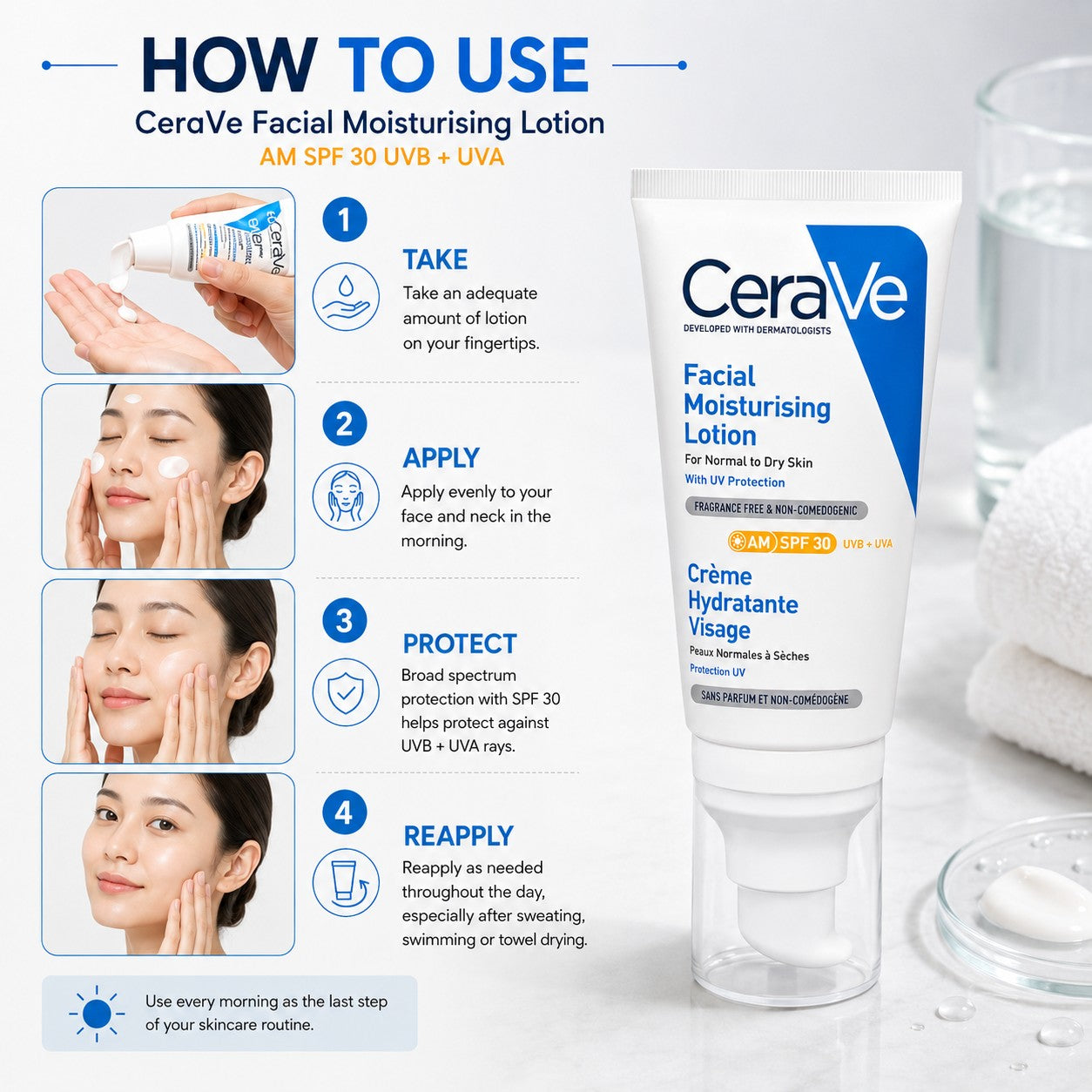 CeraVe AM Facial Moisturizing Lotion with SPF 30