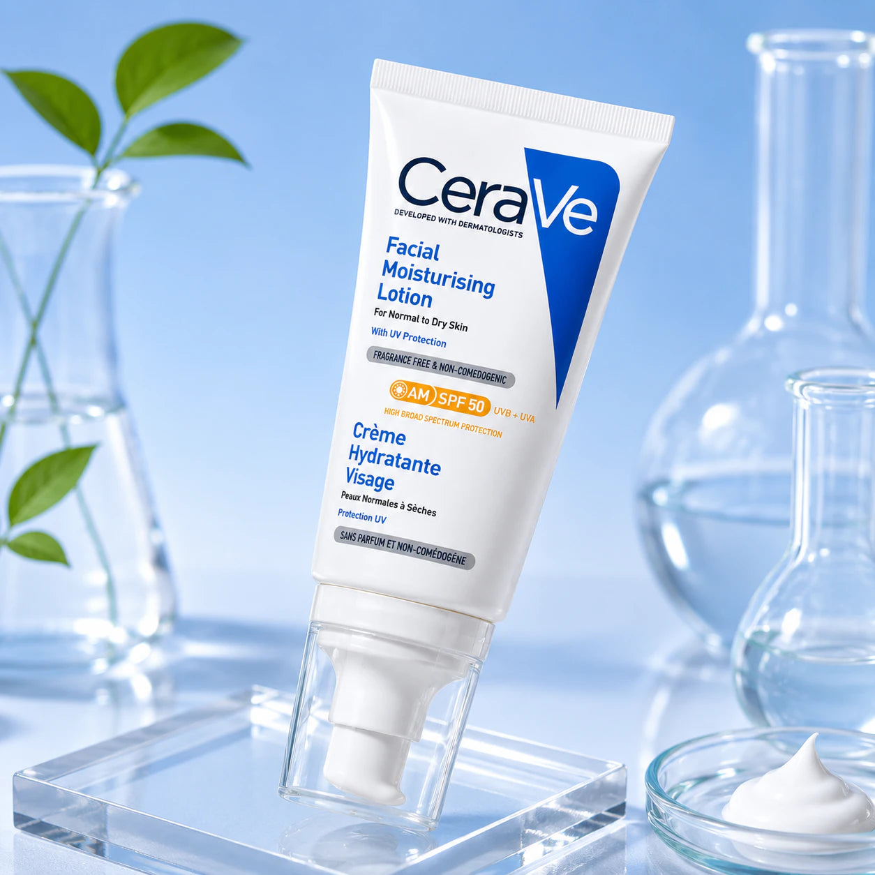CeraVe AM Facial Moisturizing Lotion with SPF 50