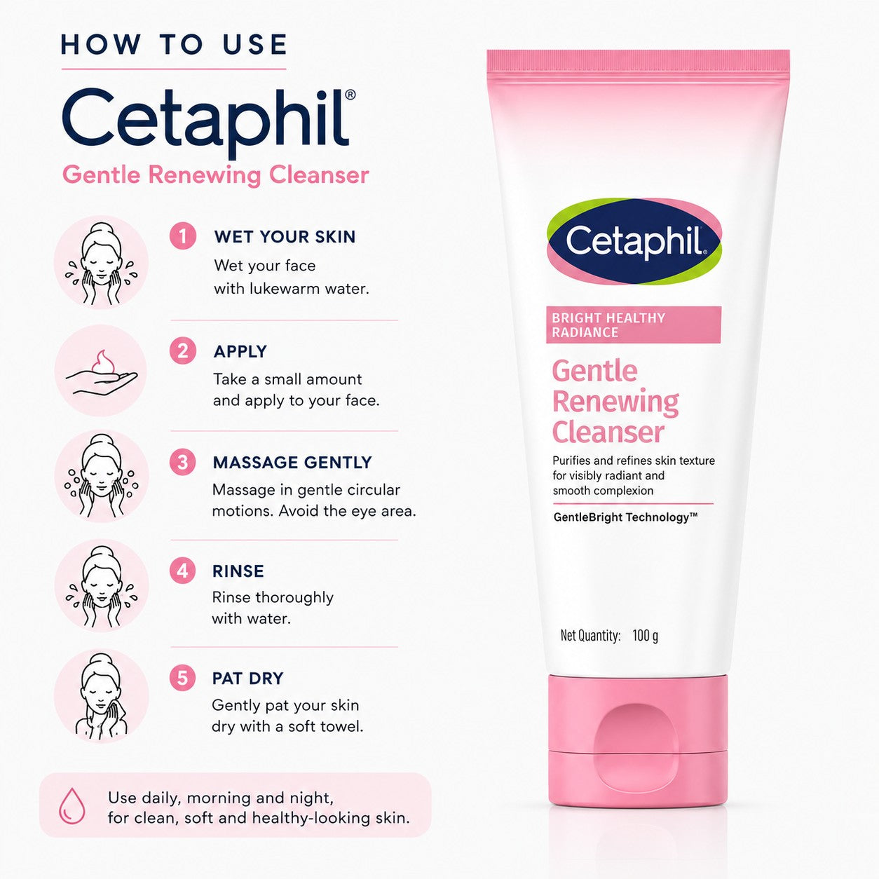 Cetaphil Bright Healthy Radiance Gentle Renewing Cleanser Cleanser
