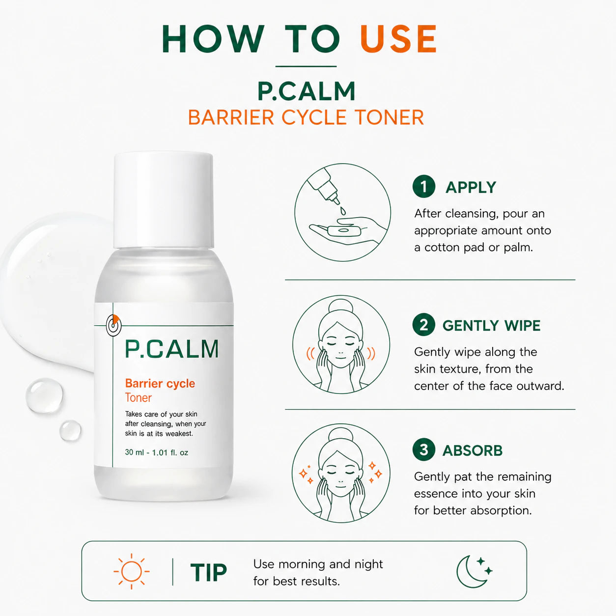 P.Calm Barrier Cycle Toner [30ml]