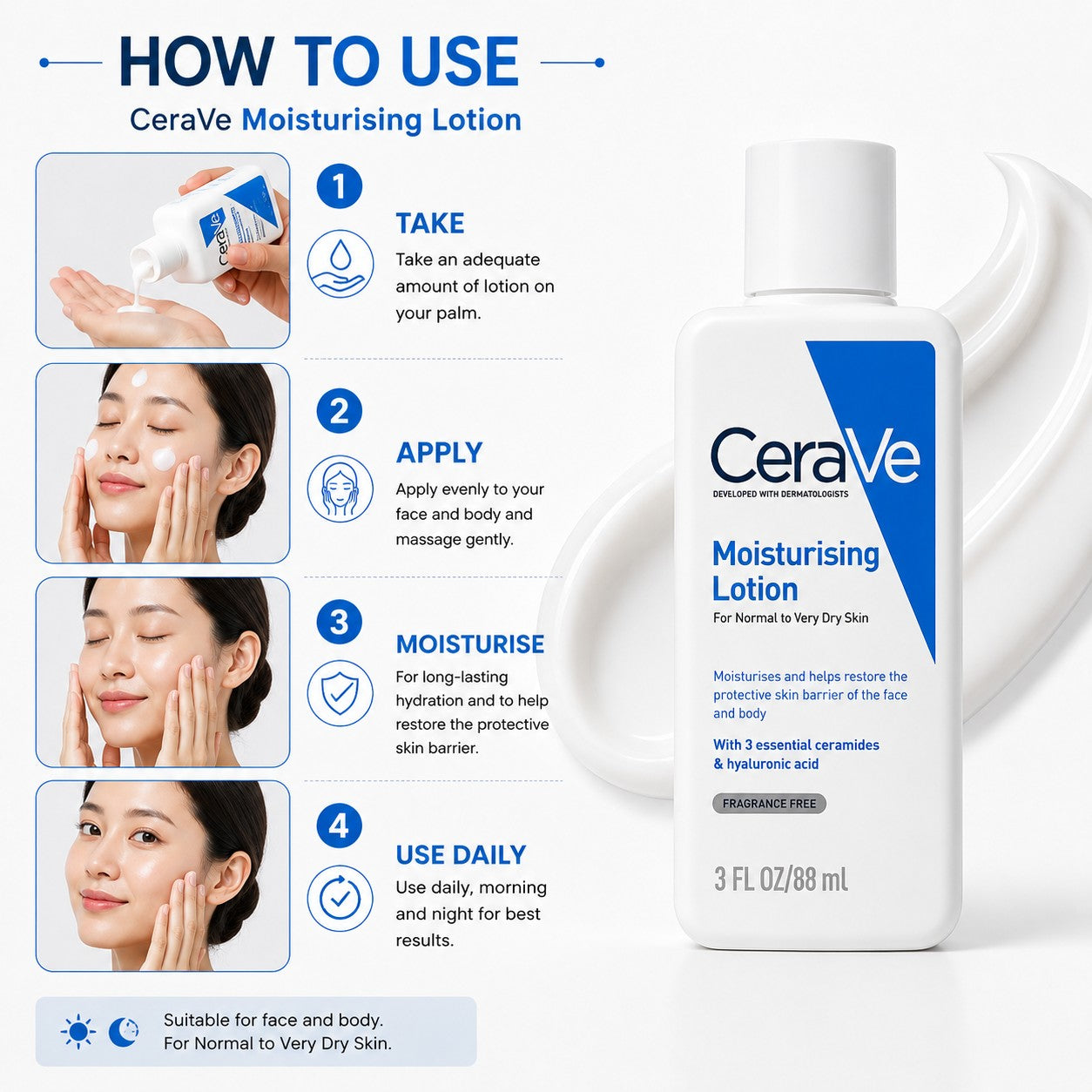 CeraVe Moisturizing Lotion for Dry Skin