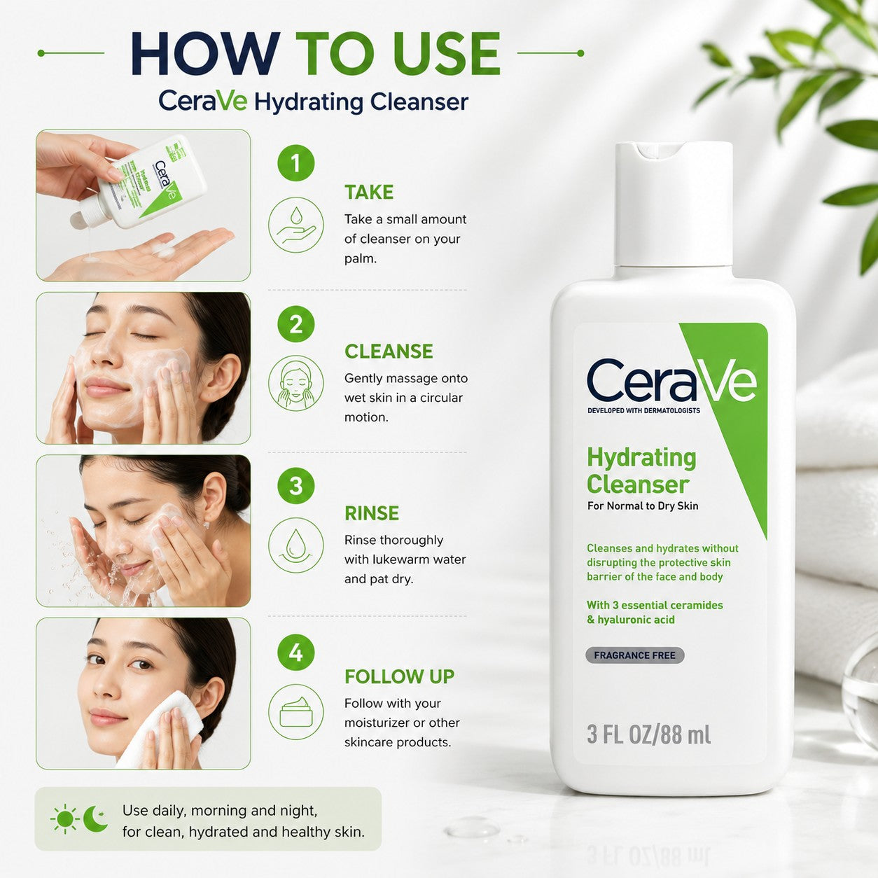 CeraVe Hydrating Cleanser for Dry Skin