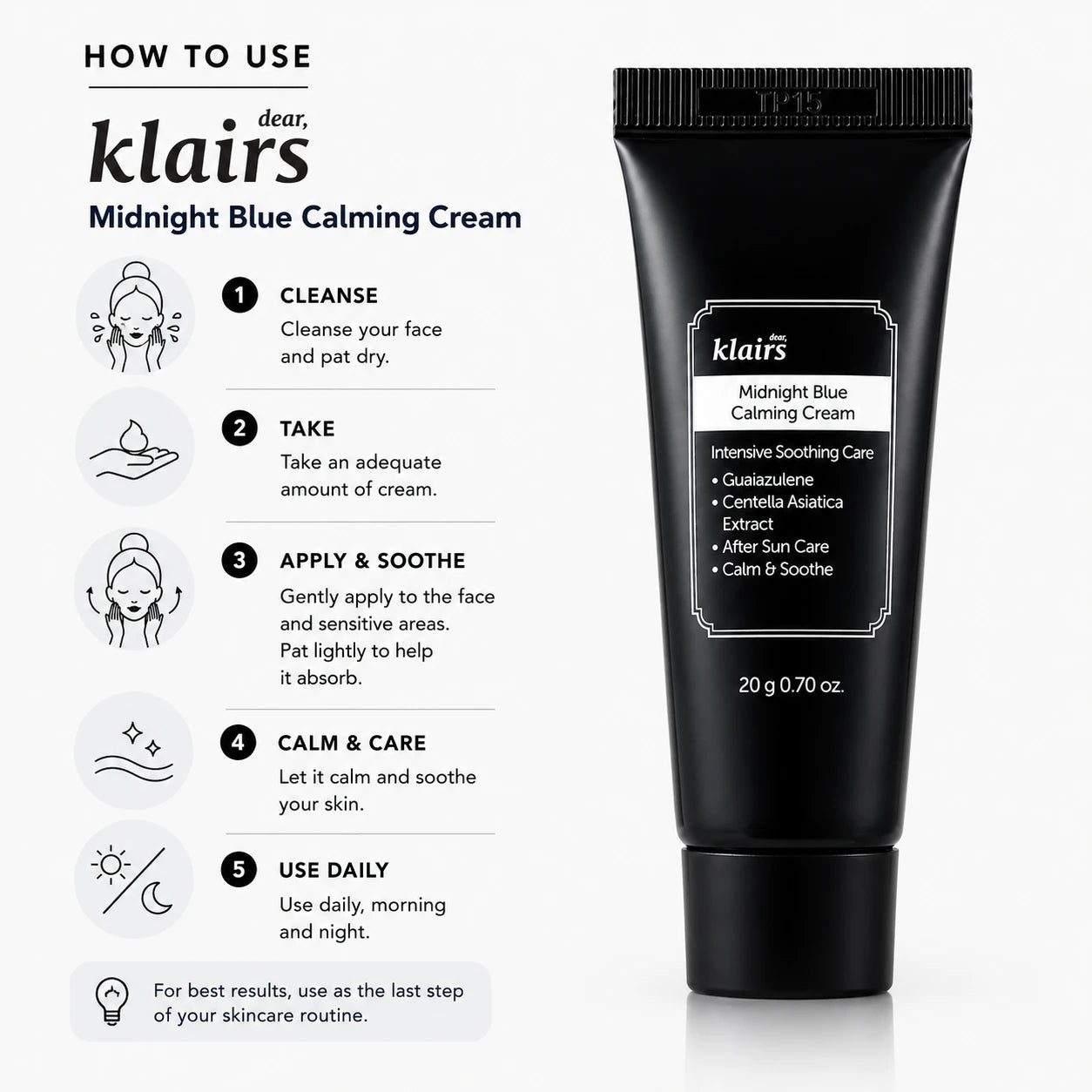 Dear, Klairs Midnight Blue Calming Cream