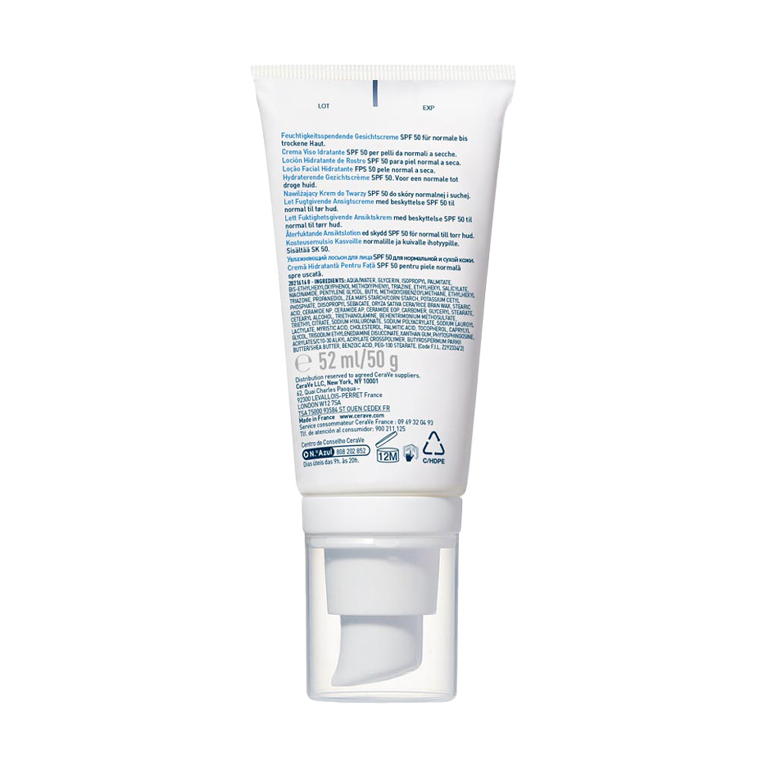 CeraVe AM Facial Moisturizing Lotion with SPF 50