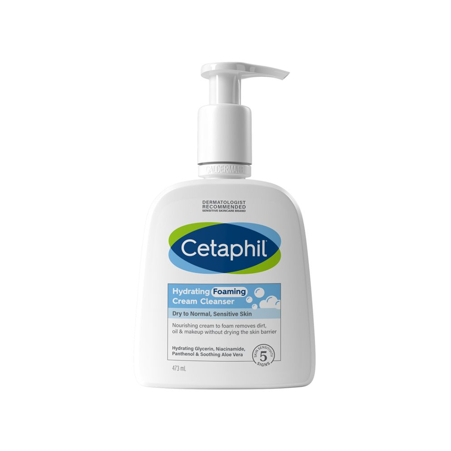 Cetaphil Hydrating Foaming Cream Cleanser – For Dry to Normal Sensitive Skin