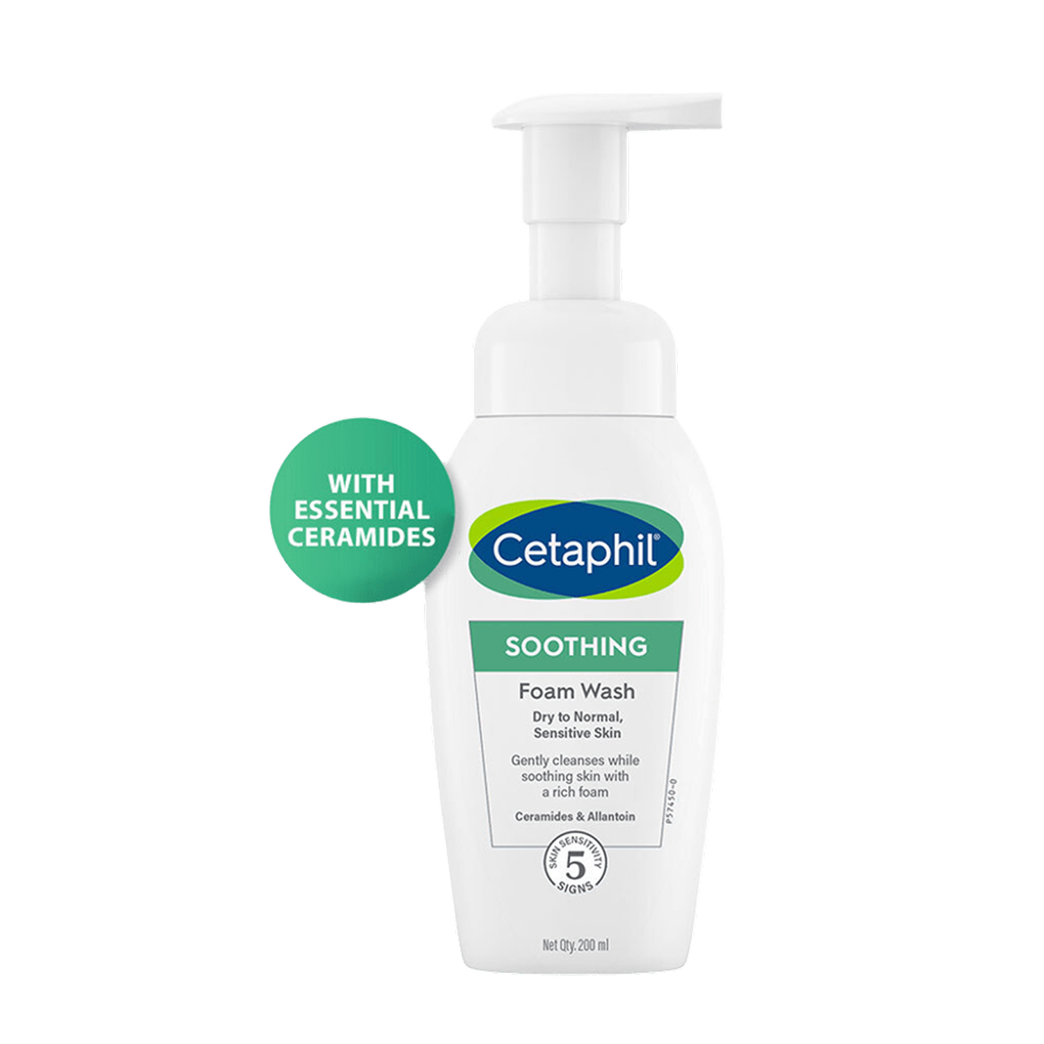 Cetaphil Soothing Foam Wash (with Ceramides) – For Dry-Normal Sensitive Skin