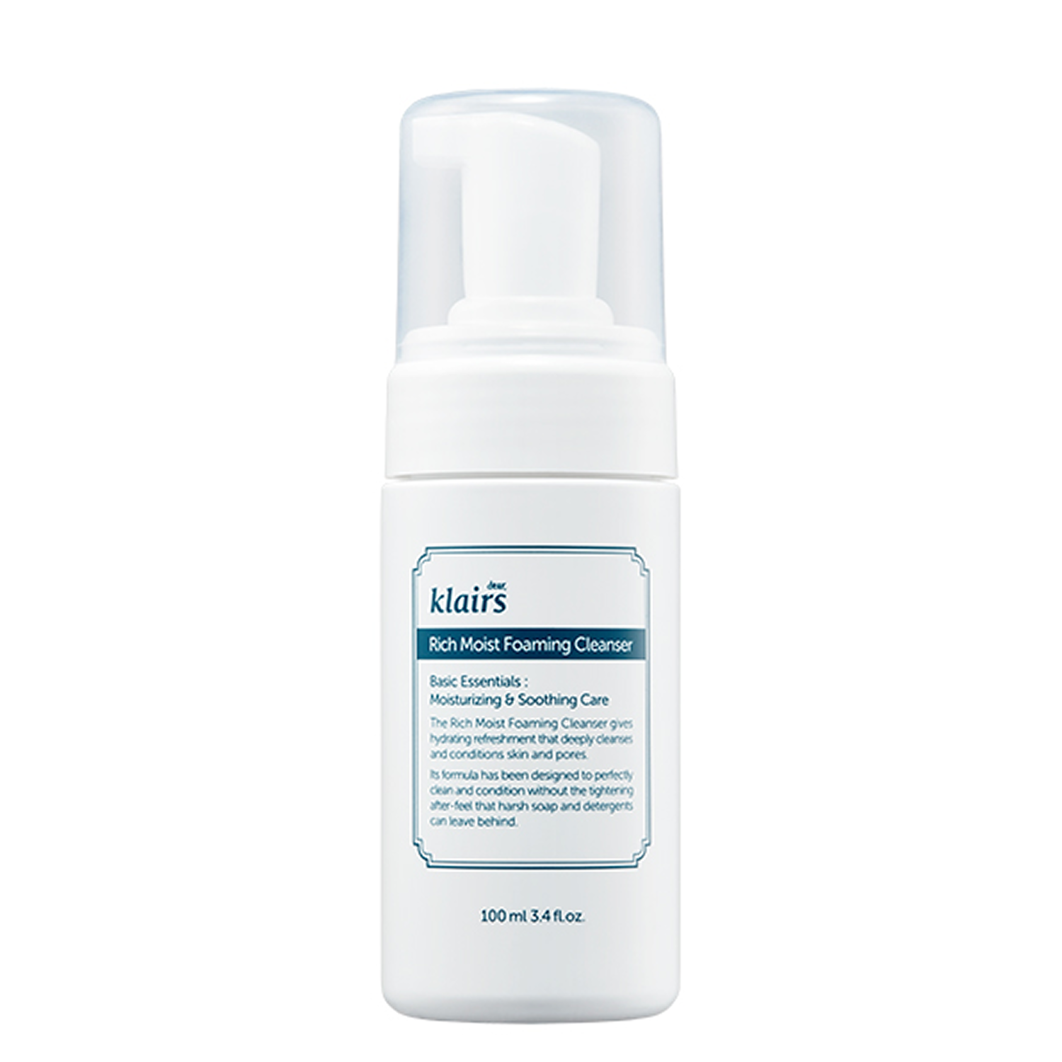 Dear, Klairs Rich Moist Foaming Cleanser